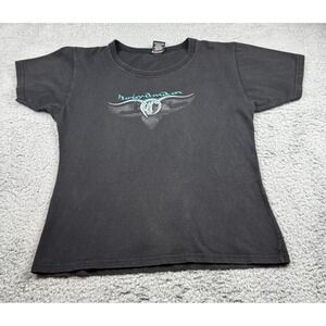 Vintage 1999 USA Made Harley Davidson Ocean City MD Ride Free T-Shirt Womens L